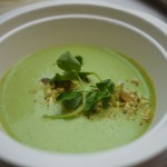 Chilled pea soup