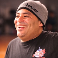 Rolando Serves From MIT Clover Truck