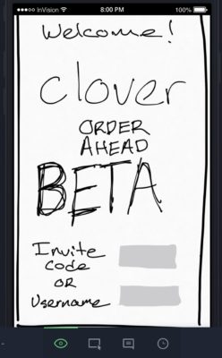 Clover Order Ahead Beta Screen Shot
