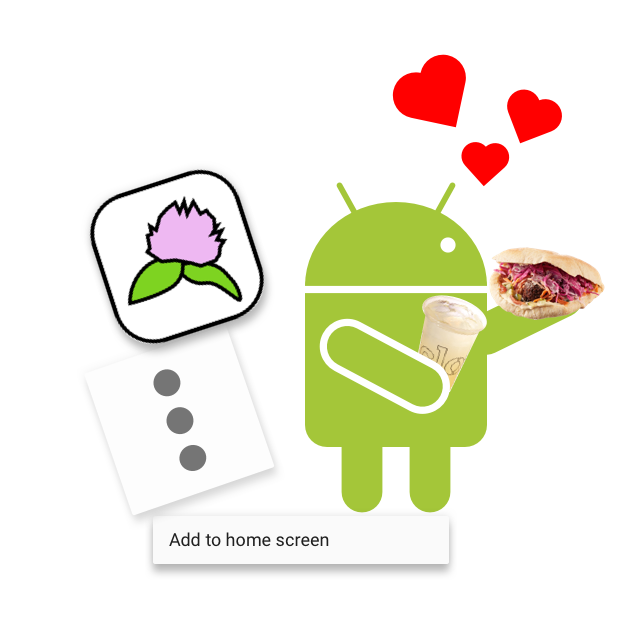 We love you too, Android users! The Android robot is reproduced or modified from work created and shared by Google and used according to terms described in the Creative Commons 3.0 Attribution License.