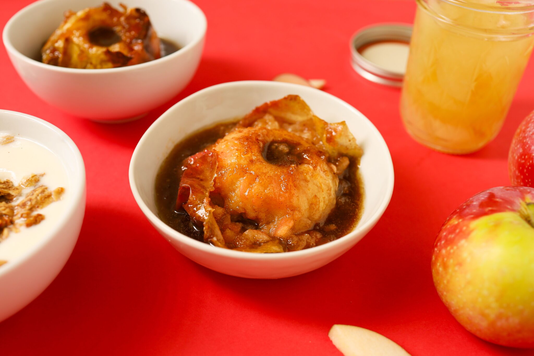 Cinnamon, brown sugar, apples Clover Food Lab